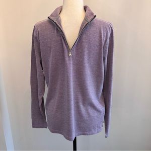 Peter Millar Cotton and Cashmere Blend Quarter Zip Pullover
